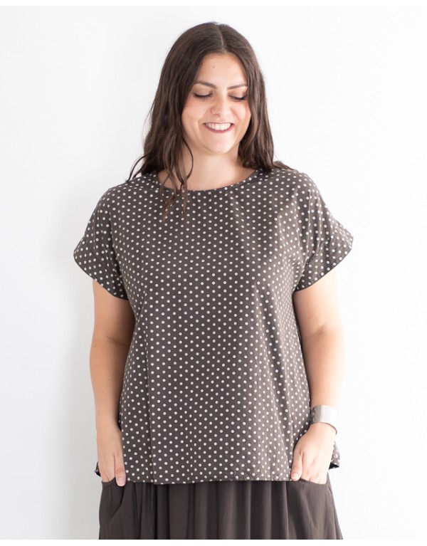 Blusa Ella Cotone Pois...