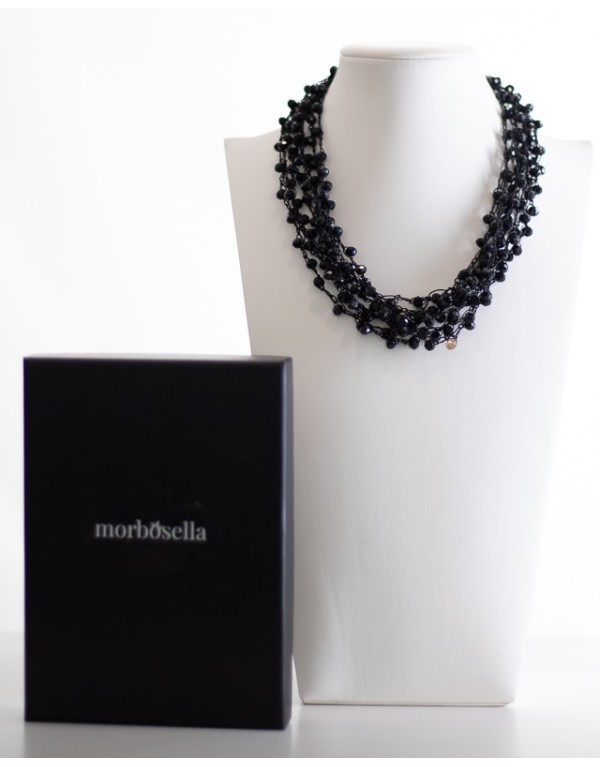 Collana Jenette Cristalli Nero