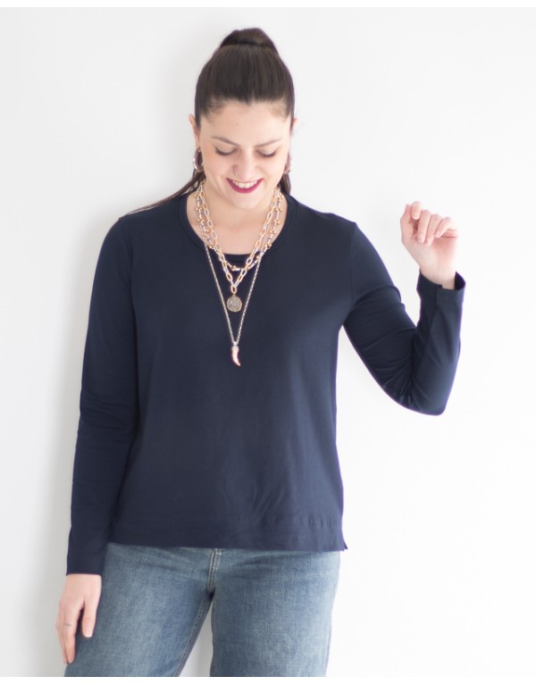 T-shirt Lila Cotone...