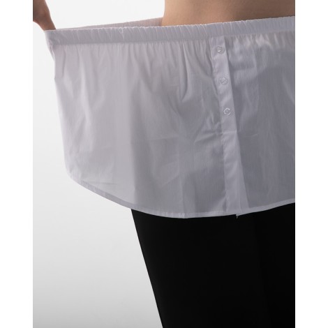 Finta Camicia Bice Popeline Bottoncini Bianco