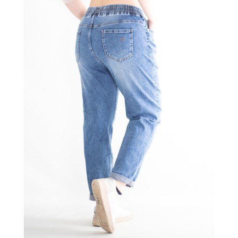Jeans Trey Mom Fit Elastico Coulisse
