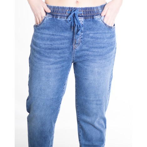 Jeans Trey Mom Fit Elastico Coulisse