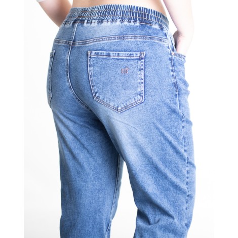 Jeans Trey Mom Fit Elastico Coulisse