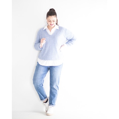 Jeans Trey Mom Fit Elastico Coulisse