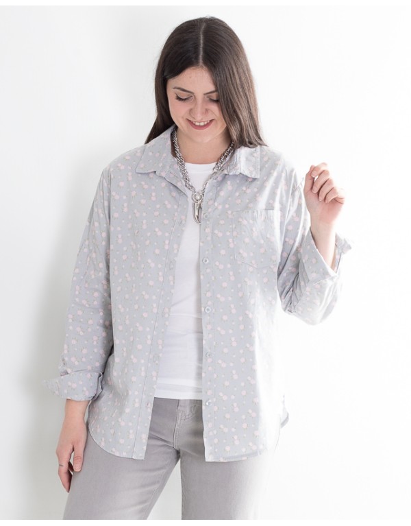 Camicia Raya Cotone Fiori...