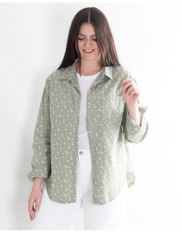 Camicia Raya Cotone Fiori...