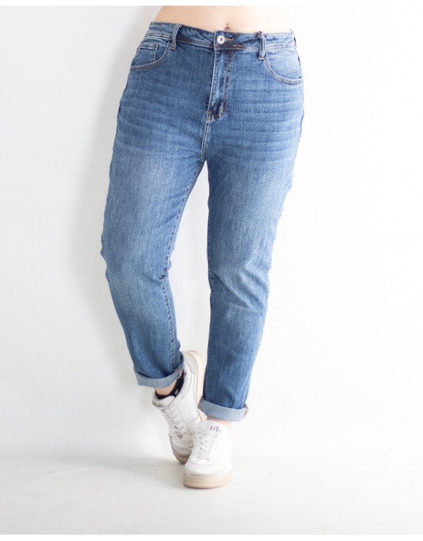 Jeans Easy Mom Fit Lavaggio...