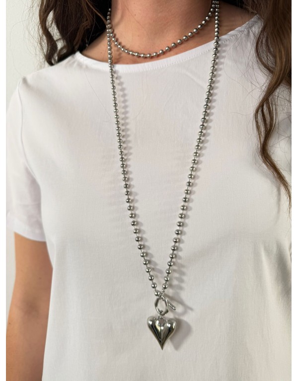 Collana Hope Acciaio Cuore...