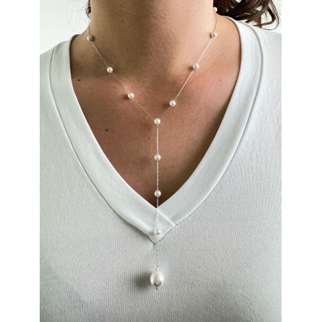 Collana Sogno di Stella Perle Acciaio Y Argento