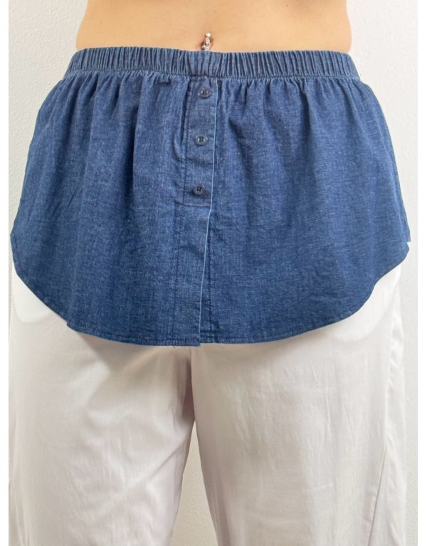 Finta Camicia Bice Chambray...